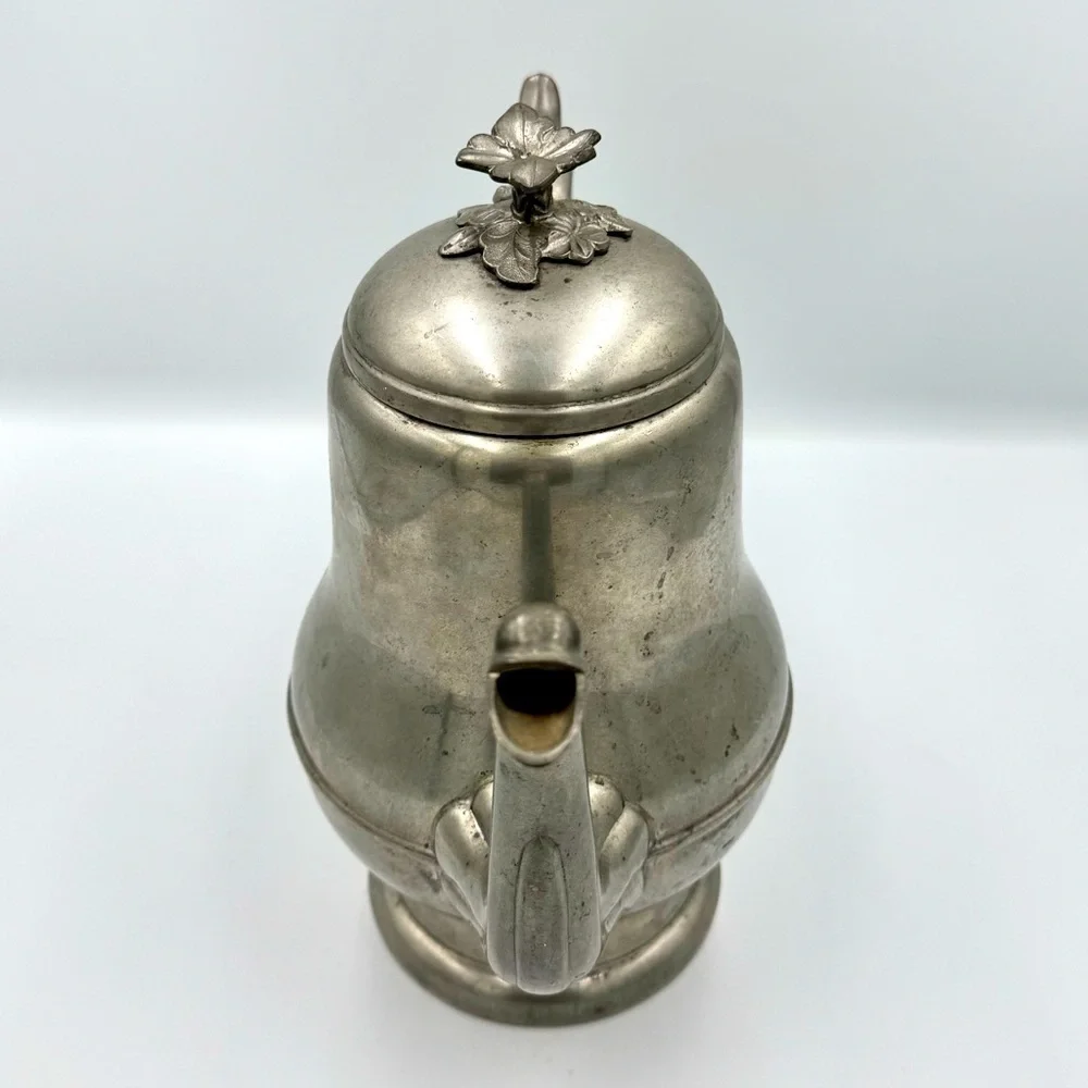 Antique Pewter Coffee Pot Flagg & Homan Cincinnati, Ohio